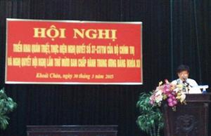 Khoái Châu: Quán triệt Nghị quyết Trung ương 10 (khóa XI) và Nghị quyết số 37 – NQ/TW của Bộ Chính trị